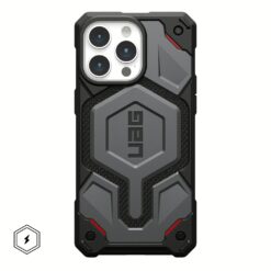 UAG รุ่น Monarch Pro - เคส iPhone 15 Pro Max - สี Kevlar Silver