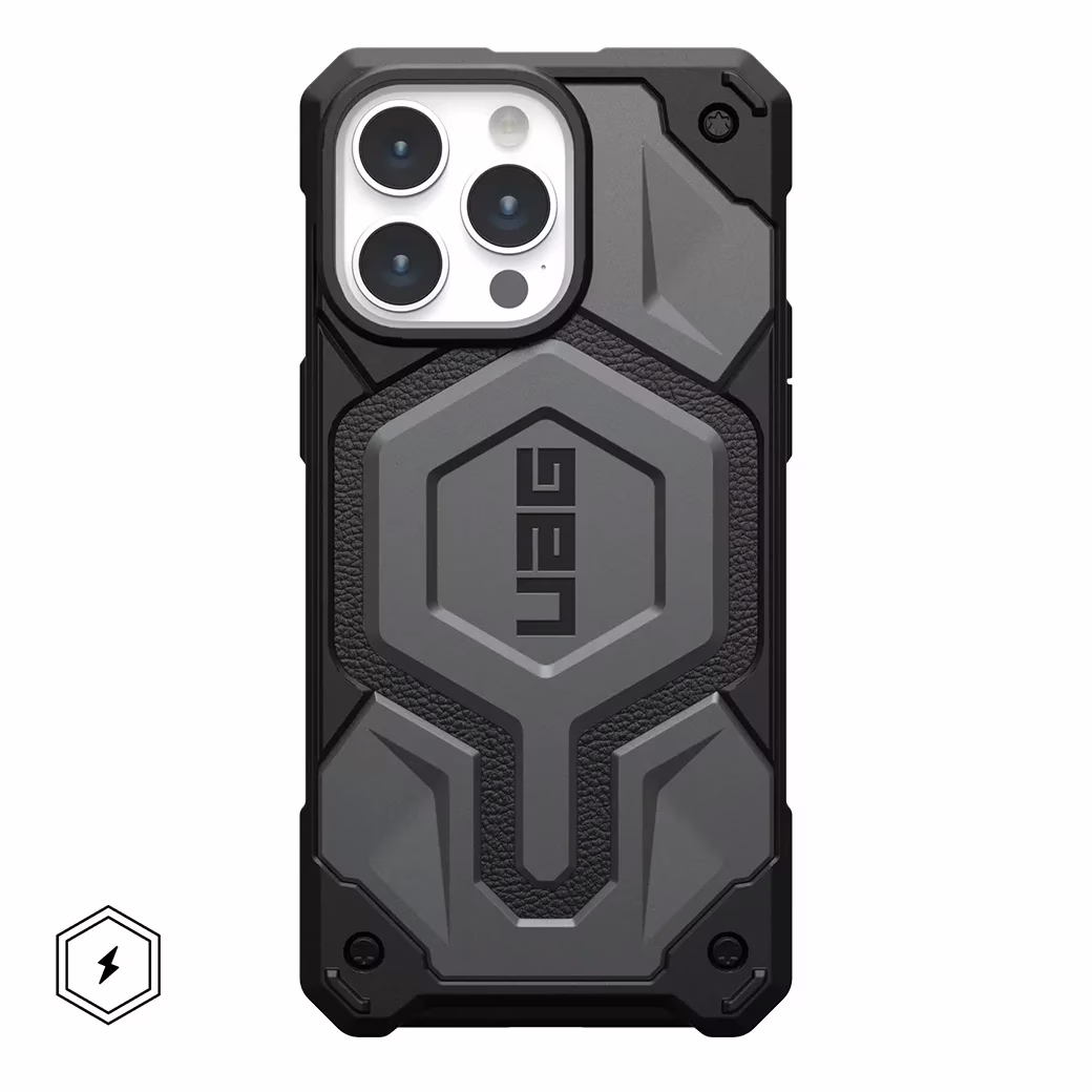 UAG รุ่น Monarch Pro - เคส iPhone 15 Pro Max - สี Silver