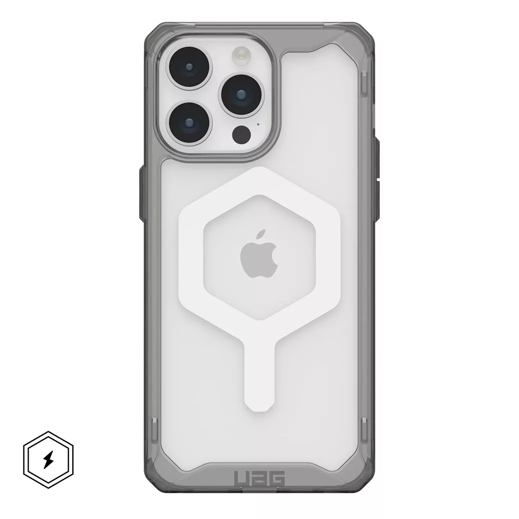 UAG รุ่น Plyo MagSafe - เคส iPhone 15 Pro Max - สี Ash/White