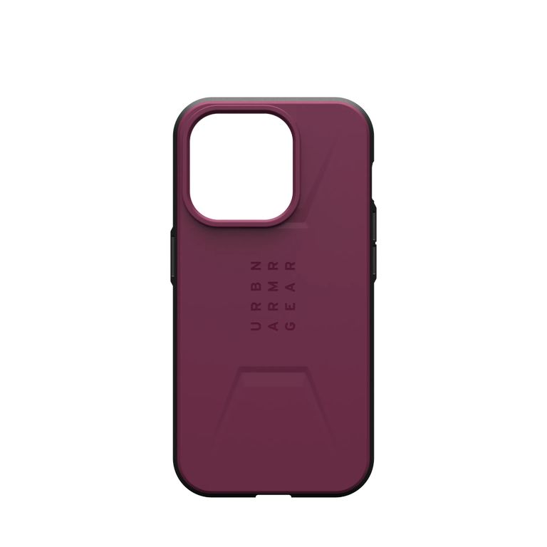 UAG รุ่น Civilian MagSafe - เคส iPhone 15 Pro - สี Bordeaux