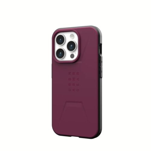 UAG รุ่น Civilian MagSafe - เคส iPhone 15 Pro - สี Bordeaux - Image 5