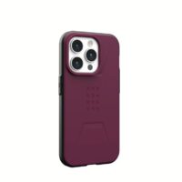 UAG รุ่น Civilian MagSafe - เคส iPhone 15 Pro - สี Bordeaux