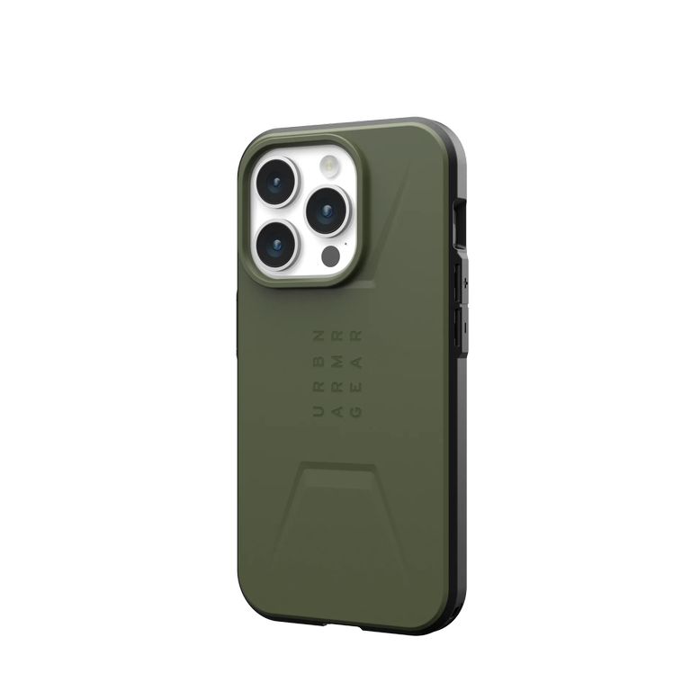 UAG รุ่น Civilian MagSafe - เคส iPhone 15 Pro - สี Olive Drab