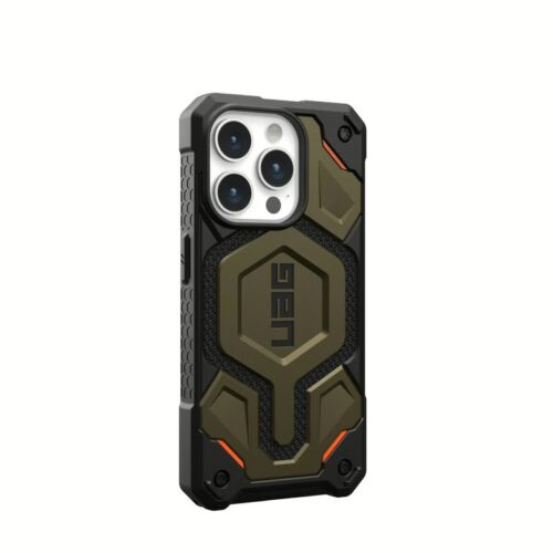 UAG รุ่น Monarch Pro - เคส iPhone 15 Pro - สี Kevlar Element Green - Image 3