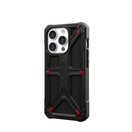 UAG รุ่น Monarch - เคส iPhone 15 Pro - สี Kevlar Black - Image 3