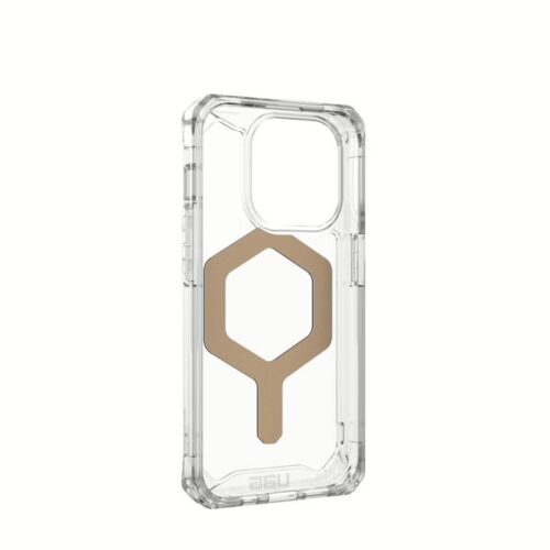 UAG รุ่น Plyo MagSafe - เคส iPhone 15 Pro - Ice/Gold - Image 9
