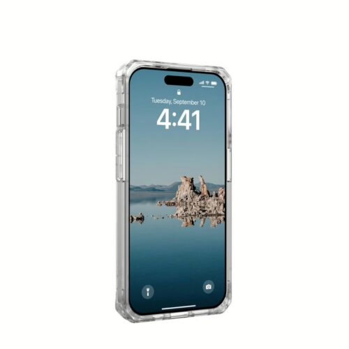 UAG รุ่น Plyo MagSafe - เคส iPhone 15 Pro - Ice/Gold - Image 4