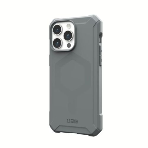 UAG รุ่น Essential Armor MagSafe - เคส iPhone 15 Pro Max - สี Silver - Image 5