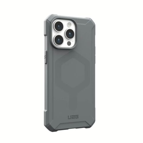 UAG รุ่น Essential Armor MagSafe - เคส iPhone 15 Pro Max - สี Silver - Image 3