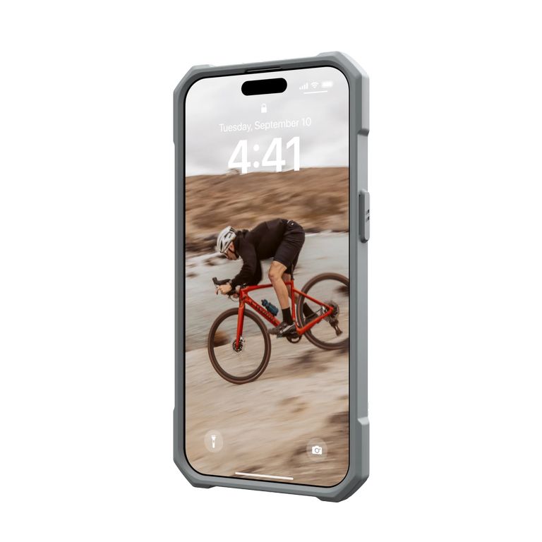 UAG รุ่น Essential Armor MagSafe - เคส iPhone 15 Pro Max - สี Silver