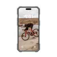 UAG รุ่น Essential Armor MagSafe - เคส iPhone 15 Pro Max - สี Silver