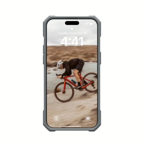 UAG รุ่น Essential Armor MagSafe - เคส iPhone 15 Pro Max - สี Silver - Image 2