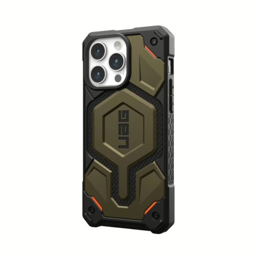UAG รุ่น Monarch Pro - เคส iPhone 15 Pro Max - สี Kevlar Element Green - Image 3
