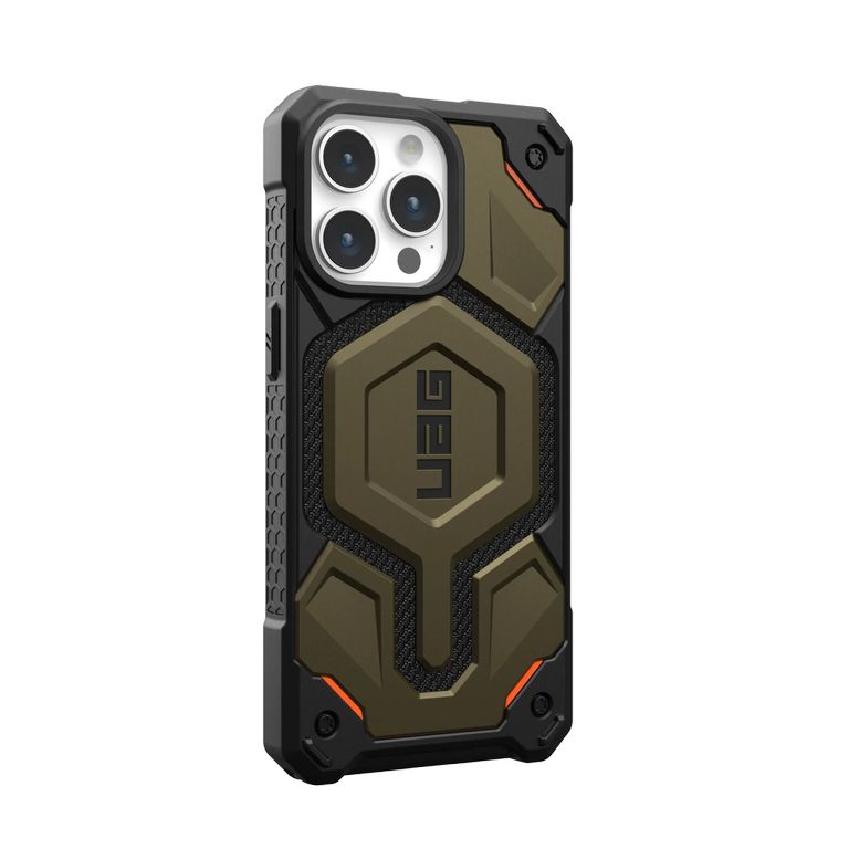 [BoxSet] UAG รุ่น Monarch Pro - เคส iPhone 15 Pro Max - สี Kevlar Element Green