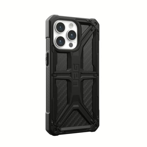 UAG รุ่น Monarch - เคส iPhone 15 Pro Max - สี Carbon Fiber - Image 3