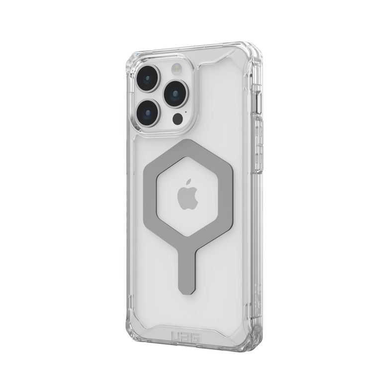 UAG รุ่น Plyo MagSafe - เคส iPhone 15 Pro - Ice/Silver