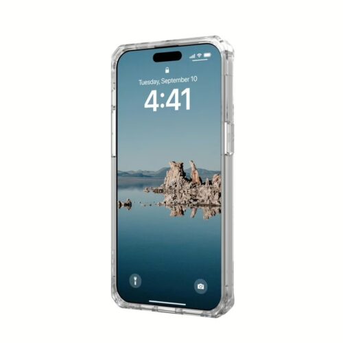 UAG รุ่น Plyo MagSafe - เคส iPhone 15 Pro Max - Ice/Silver - Image 6