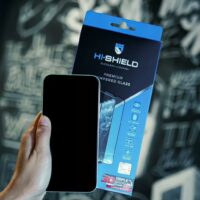 Hishield รุ่น 3D Triple Strong Max - ฟิล์มกระจก iPhone 15 Pro Max - สี Clear