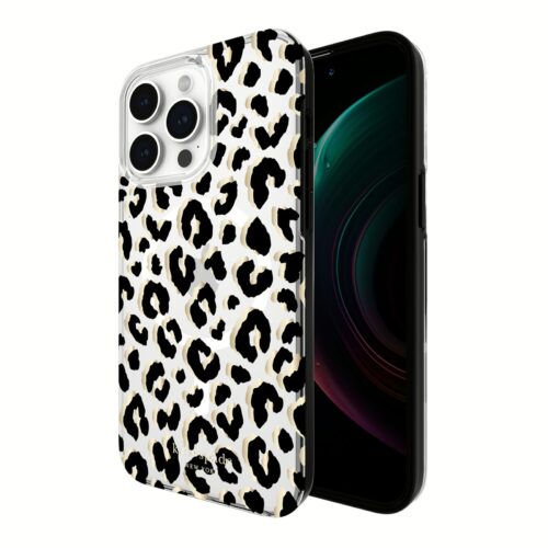 Kate Spade รุ่น Protective Case with MagSafe - เคส iPhone 15 Pro Max - สี City Leopard Black - Image 3