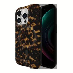Kate Spade รุ่น Protective Case with MagSafe - เคส iPhone 15 Pro - สี Transparent Tortoise