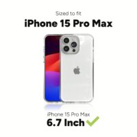 ZAGG รุ่น Crystal Palace - เคส iPhone 15 Pro Max - สี Clear