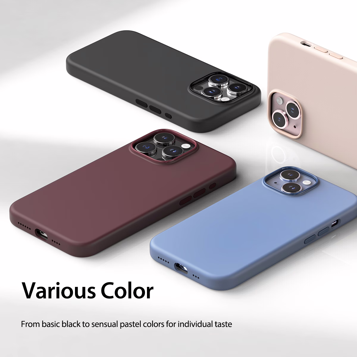 Araree รุ่น Typo Skin M - เคส iPhone 15 Pro - สี Deep Red
