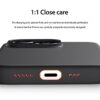 Araree รุ่น Typo Skin M - เคส iPhone 15 Pro Max - สี Deep Red
