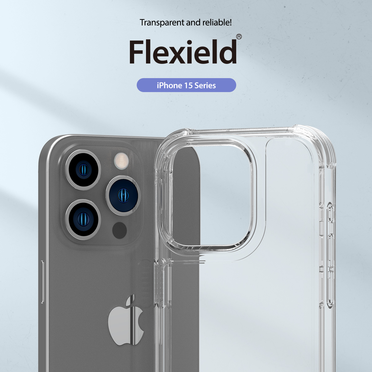 Araree รุ่น Flexield - เคส iPhone 15 Pro - สี Light Black