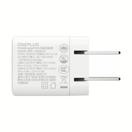 Momax หัวชาร์จ รุ่น ONE Plug อแดปเตอร์ 2 พอร์ต Type-C + USB Fast Charge 20W - สี White - Image 3