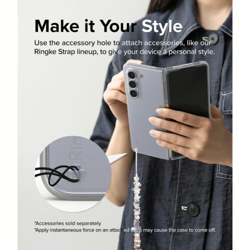 Ringke รุ่น Slim - เคส Galaxy Z Fold 5 - สี Matte Clear - Image 13