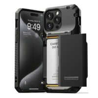 VRS รุ่น Damda Glide Pro - เคส iPhone 15 Pro Max - สี Black Groove