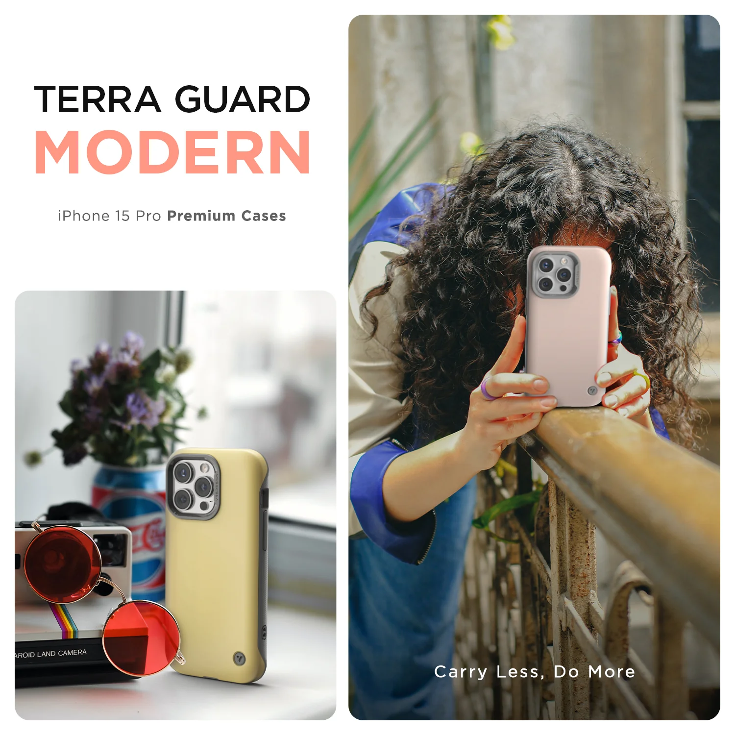 VRS รุ่น Magsafe Terra Guard Modern - เคส iPhone 15 Pro - สี Matt Black