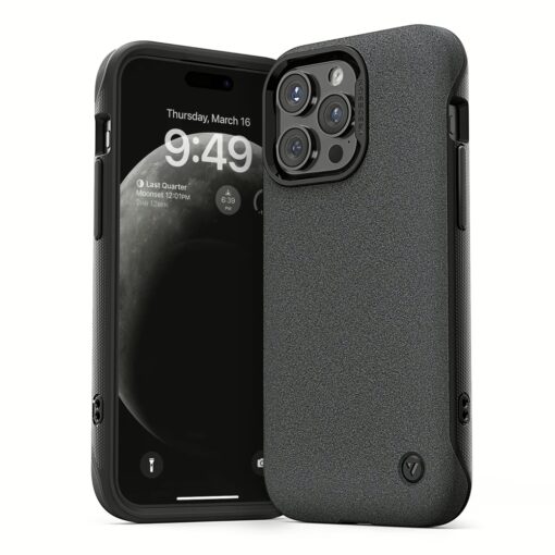 VRS รุ่น Magsafe Terra Guard Modern - เคส iPhone 15 Pro Max - สี Sand Stone Grey