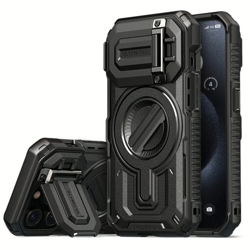 VRS รุ่น Magsafe Terraguard Ultimate - เคส iPhone 15 Pro - สี Black