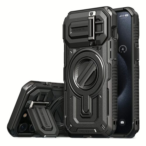 VRS รุ่น Magsafe Terraguard Ultimate - เคส iPhone 15 Pro Max - สี Black