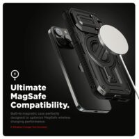 VRS รุ่น Magsafe Terraguard Ultimate - เคส iPhone 15 Pro Max - สี Black