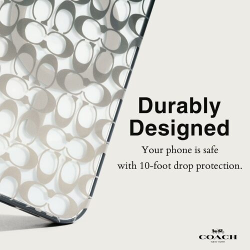Coach รุ่น Protective with MagSafe - เคส iPhone 15 Pro - ลาย Signature C Ombre Deep Forest - Image 4