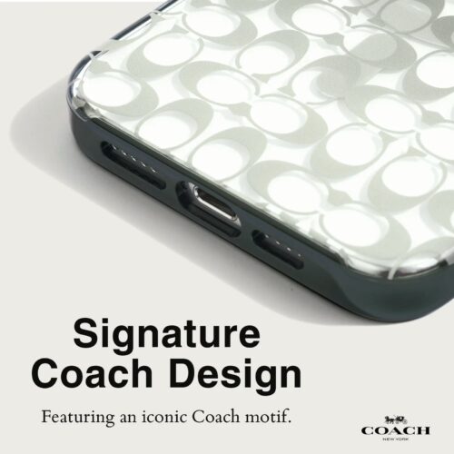 Coach รุ่น Protective with MagSafe - เคส iPhone 15 Pro - ลาย Signature C Ombre Deep Forest - Image 6