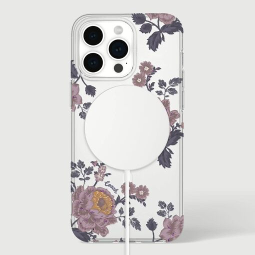Coach รุ่น Protective with MagSafe - เคส iPhone 15 Pro Max - ลาย Moody Floral - Image 2