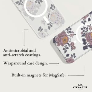 Coach รุ่น Protective with MagSafe - เคส iPhone 15 Pro Max - ลาย Moody Floral
