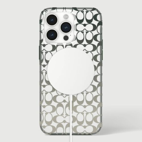 Coach รุ่น Protective with MagSafe - เคส iPhone 15 Pro Max - ลาย Signature C Ombre Deep Forest - Image 2