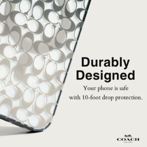 Coach รุ่น Protective with MagSafe - เคส iPhone 15 Pro Max - ลาย Signature C Ombre Deep Forest