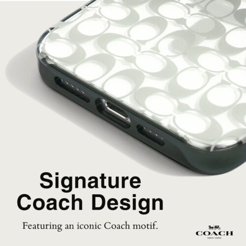 Coach รุ่น Protective with MagSafe - เคส iPhone 15 Pro Max - ลาย Signature C Ombre Deep Forest - Image 5