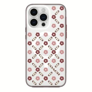 Coach รุ่น Protective with MagSafe - เคส iPhone 15 Pro Max - ลาย Tea Rose