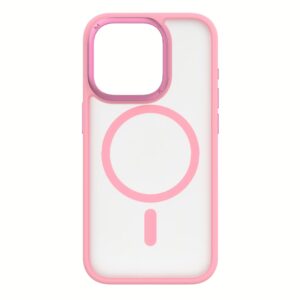 Momax รุ่น Hybrid Magnetic Protective Case (Play) - เคส iPhone 15 Pro - สี Pink
