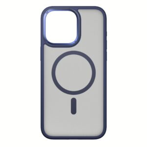 Momax รุ่น Hybrid Magnetic Protective Case (Play) - เคส iPhone 15 Pro Max - สี Blue