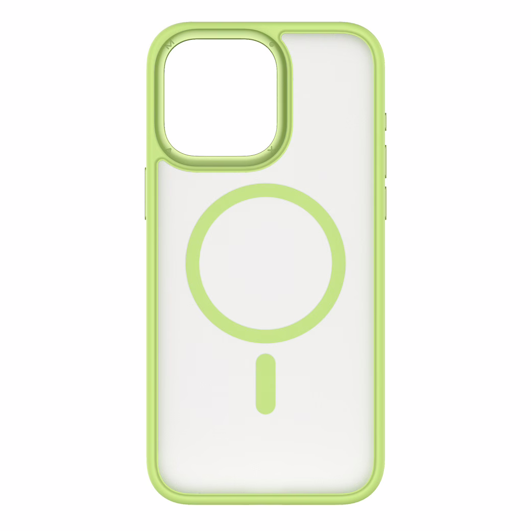 Momax รุ่น Hybrid Magnetic Protective Case (Play) - เคส iPhone 15 Pro Max - สี Green