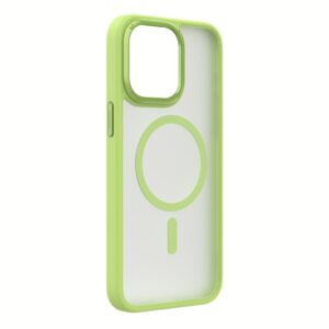 Momax รุ่น Hybrid Magnetic Protective Case (Play) - เคส iPhone 15 Pro Max - สี Green 3 Momax รุ่น Hybrid Magnetic Protective Case (Play) - เคส iPhone 15 Pro Max - สี Green