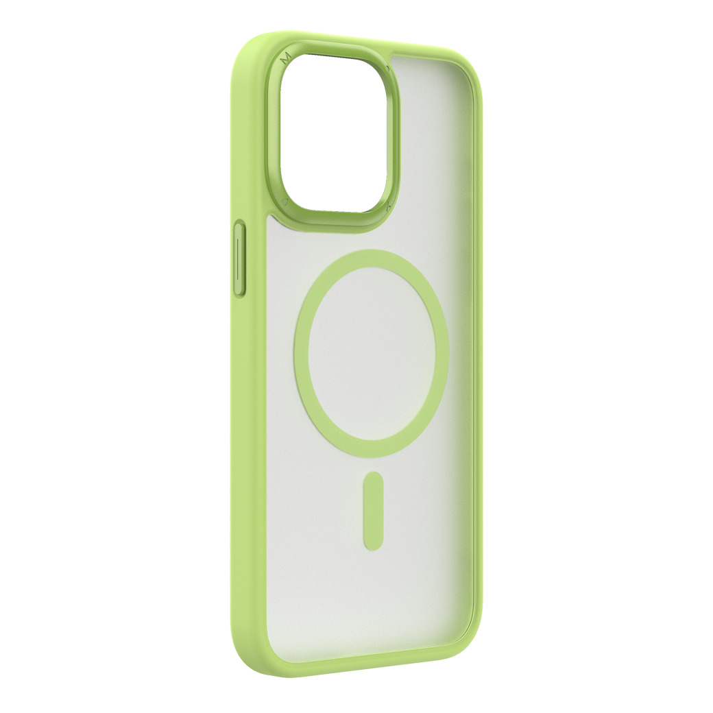 Momax รุ่น Hybrid Magnetic Protective Case (Play) - เคส iPhone 15 Pro Max - สี Green 5 Momax รุ่น Hybrid Magnetic Protective Case (Play) - เคส iPhone 15 Pro Max - สี Green