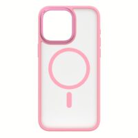 Momax รุ่น Hybrid Magnetic Protective Case (Play) - เคส iPhone 15 Pro Max - สี Pink